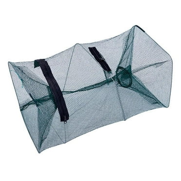 PESSLOK Foldable Fishing Shrimp Fish Crab Bait Net Trap Cast Cage Dip Holes 2