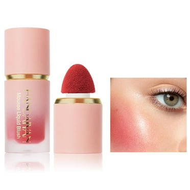 PESSLOK Matte Glitter Face Liquid Blusher Smooth Cheek Eye Mousse Blush Highl