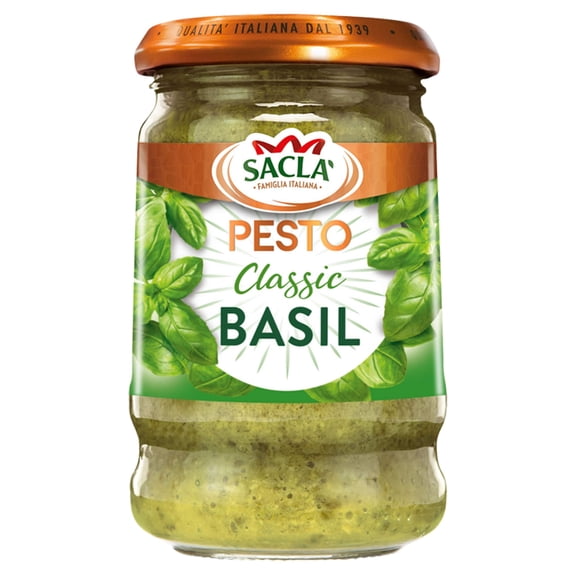 Sacla Classic Basil Pesto 190G, Imported from Britain