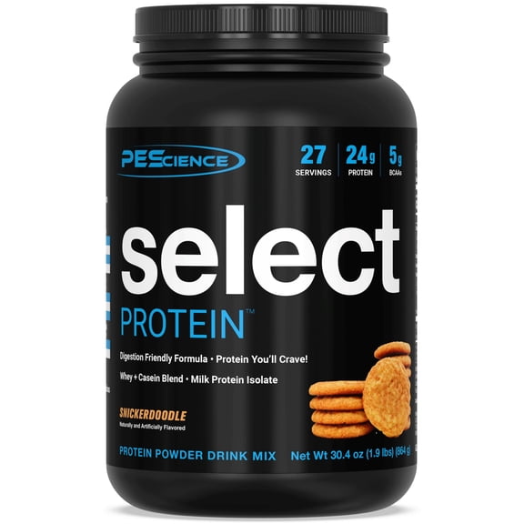 Select Protein Powder Whey & Casein Blend with Milk Protein Isolate, Low Carb, Gluten-Free