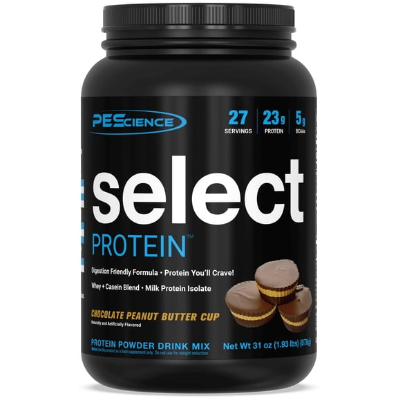 Select Protein Powder Whey & Casein Blend with Milk Protein Isolate, Low Carb, Gluten-Free