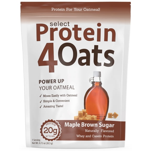 Protein4Oats Protein Powder Whey & Casein Blend for Oatmeal, 20g Protein, Low Sugar