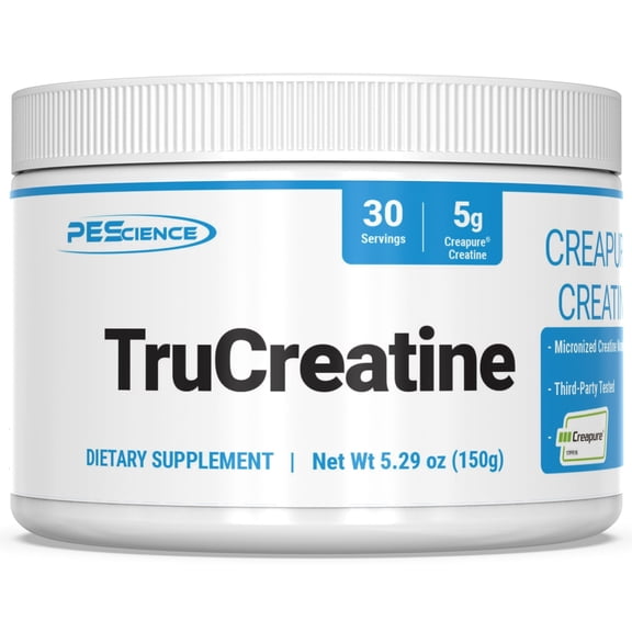 TruCreatine+ Powder Creapure Micronized Creatine Monohydrate, Unflavored, Third-Party Tested