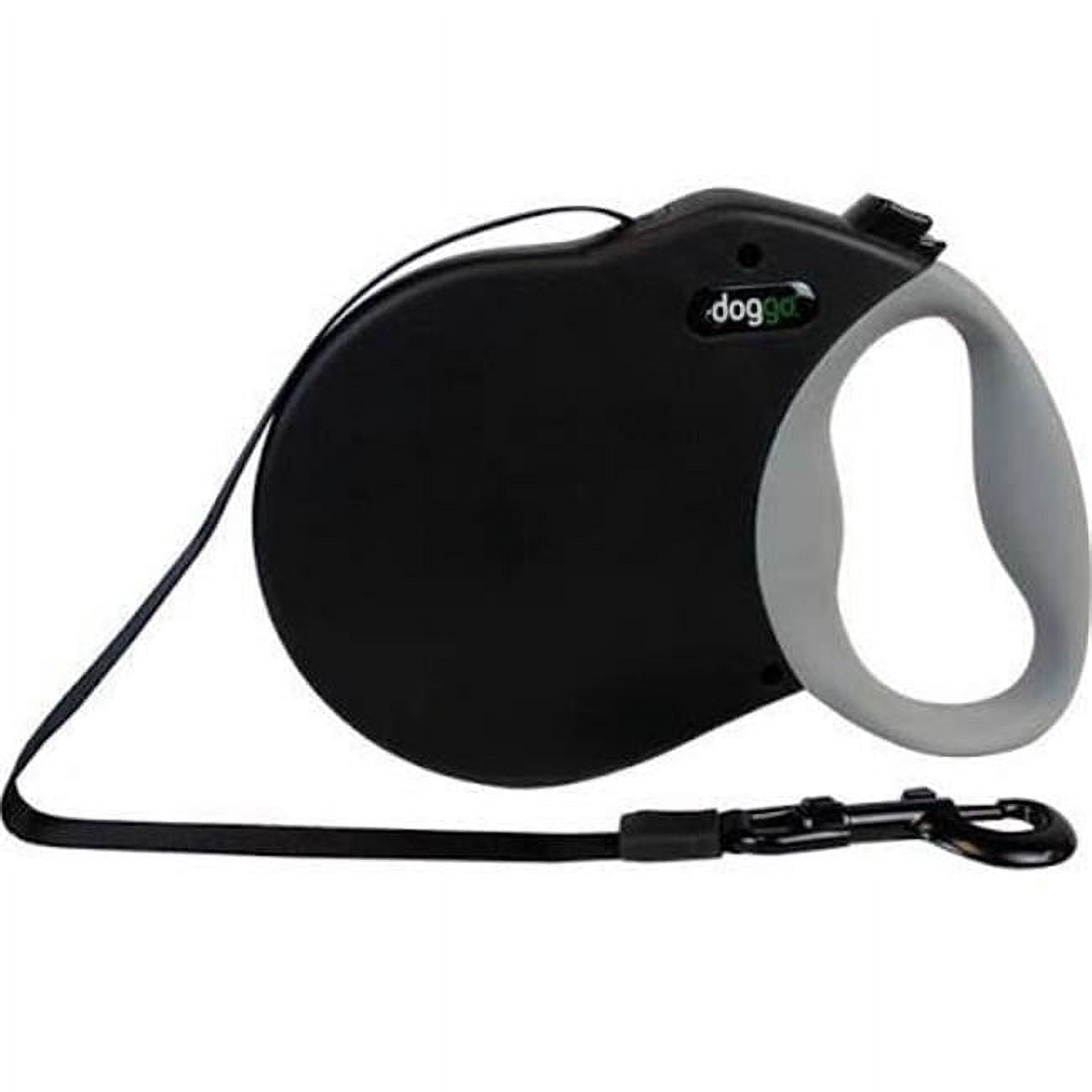 PET ADVENTURES WORLDWIDE DGO SRLSH BK LG 24" Black Retractable Leash