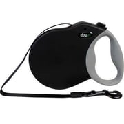 PET ADVENTURES WORLDWIDE DGO SRLSH BK LG 24" Black Retractable Leash