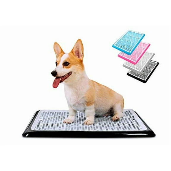 PET AWESOME Dog Potty Tray / Puppy Pee Pad Holder 25”x20” Indoor Wee Training for Small and Medium Dogs