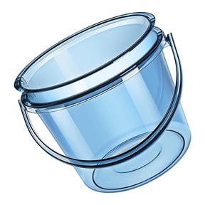 PET Bucket with Handle for Convenient Use in Camping Fishing and Everyday Cleaning