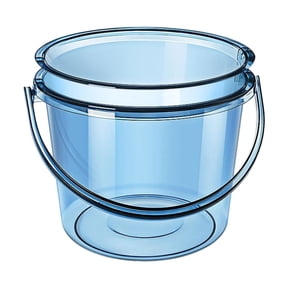 PET Bucket with Handle for Convenient Use in Camping Fishing and Everyday Cleaning