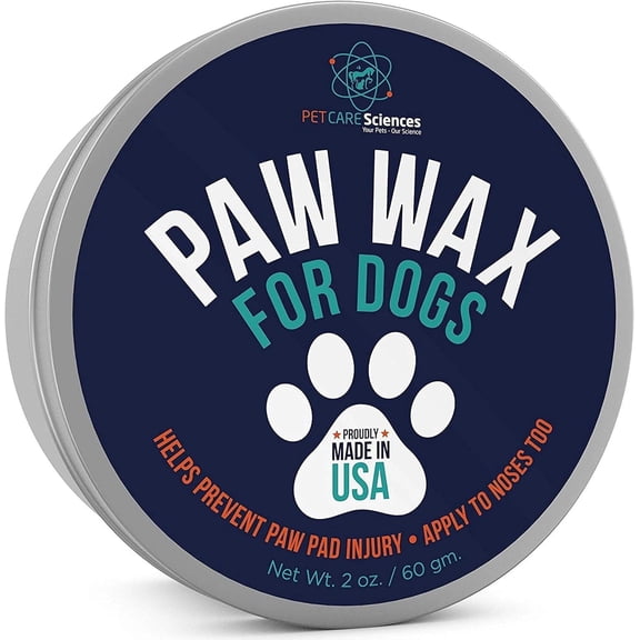 PET CARE Sciences Paw Wax - 2 Oz Tin of Dog Paw Balm for Dry Paws - Paw Soother for Dogs - Paw Pad Moisturizer - Dog Paw Cream - Cat Paw Balm or Snout Soother for Dogs