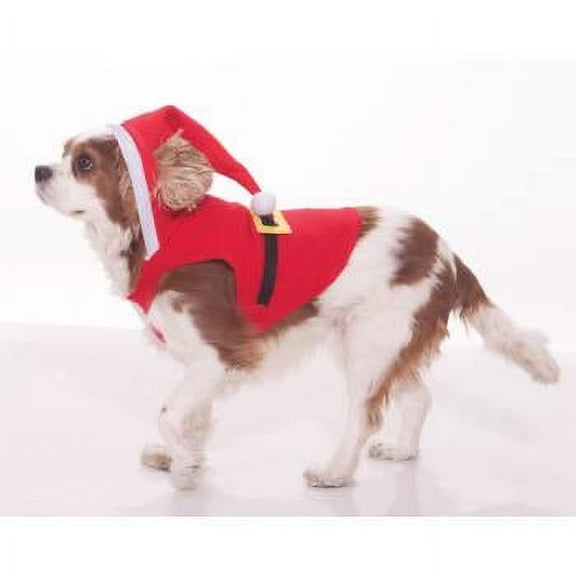 PET COSTUME-SANTA SUIT-S