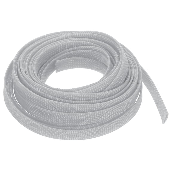 PET Expandable Sleeving 25ft 1/2" Gray Cable Management Sleeve Cord Organizer for Wrap Protect Cable