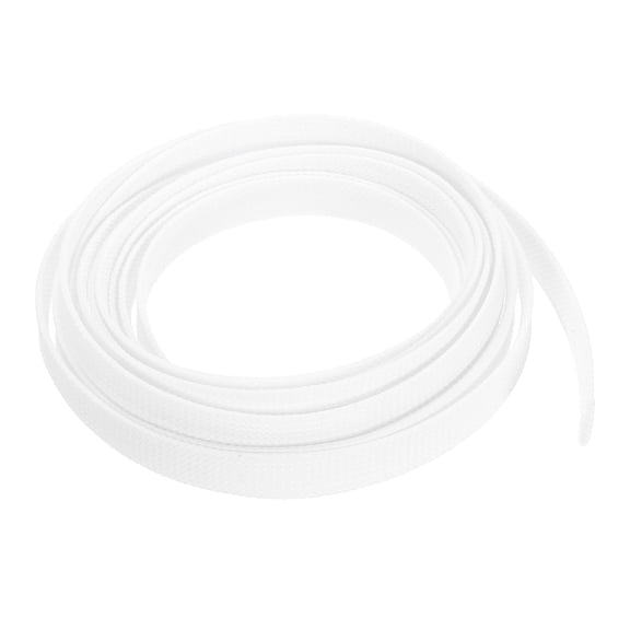 PET Expandable Sleeving 10ft 1/2" White Cable Management Sleeve Cord Organizer for Wrap Protect Cable