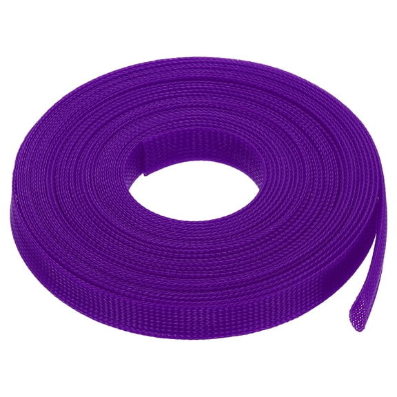 PET Cable Wire Wrap 25mm Expandable Sleeving Purple 7.6 M Length