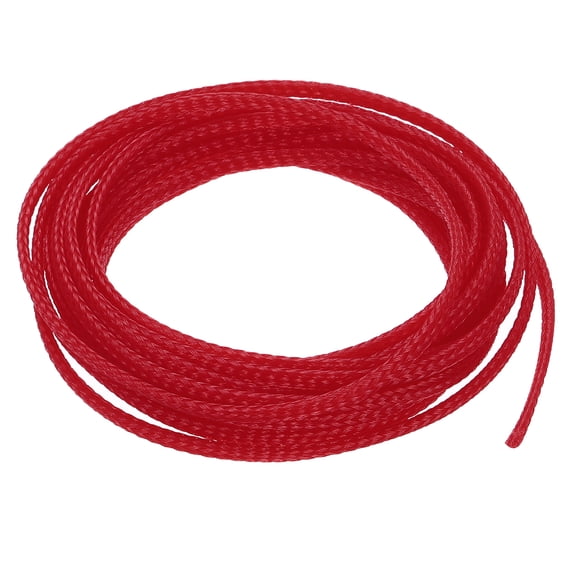 PET Expandable Sleeving 10ft 1/8" Red Cable Management Sleeve Cord Organizer for Wrap Protect Cable