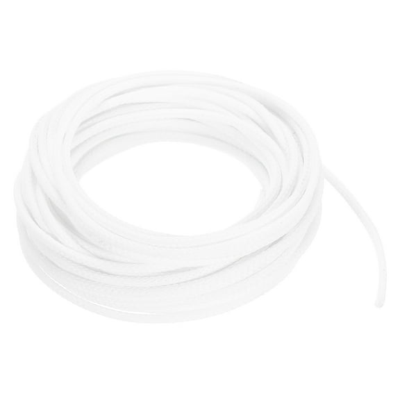 PET Expandable Sleeving 25ft 1/8" White Cable Management Sleeve Cord Organizer for Wrap Protect Cable