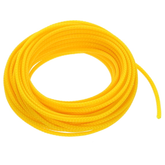 PET Expandable Sleeving 25ft 1/8" Yellow Cable Management Sleeve Cord Organizer for Wrap Protect Cable