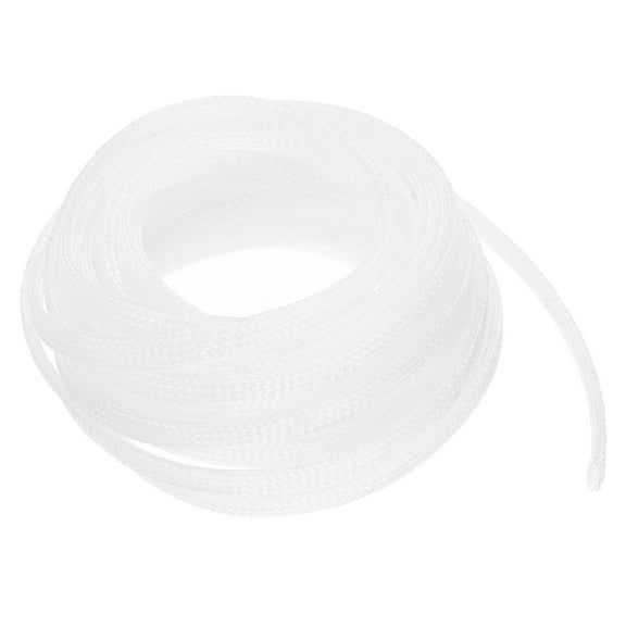 PET Expandable Sleeving 20ft 1/4" Clear Cable Management Sleeve Cord Organizer for Wrap Protect Cable