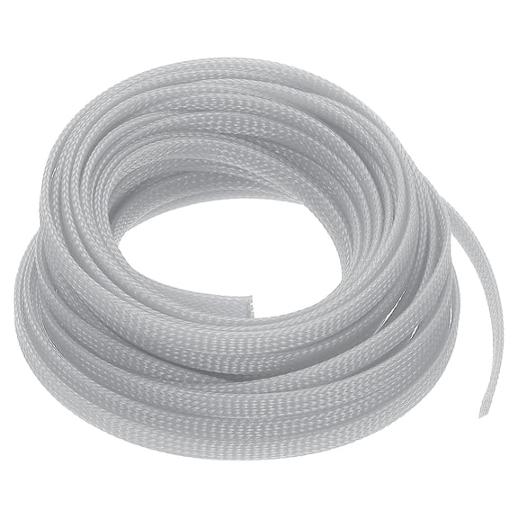 PET Expandable Sleeving 25ft 1/4" Gray Cable Management Sleeve Cord Organizer for Wrap Protect Cable