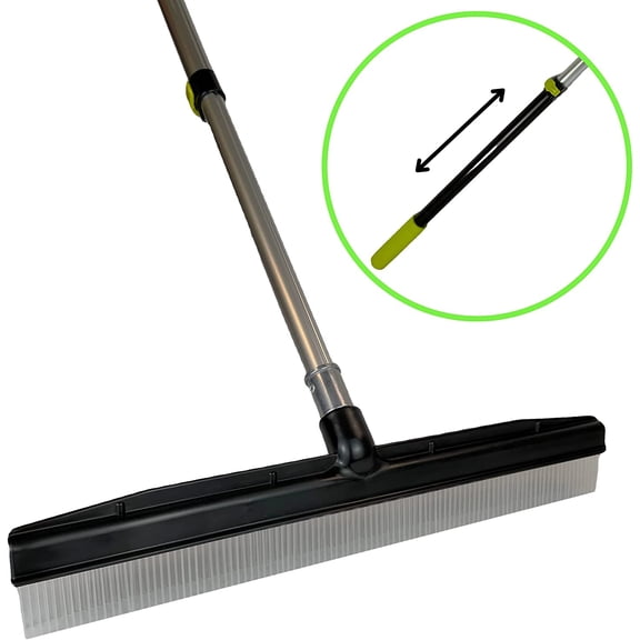 PET Carpet Rake Groomer with Telescoping 54 " Adjustable Handle, with Lint Remover Brush Tool, Carpet Brush for Pet Hair and Refreshing Carpets