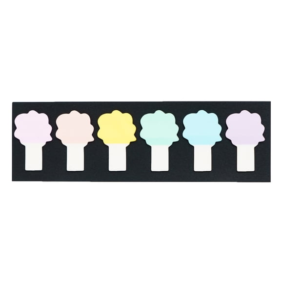 PET Cartoon Shape Sticky Notes, 4 Styles of Cute Decorative Page Markers and Index Tabs for Students, Scrapbooking, DIY Journaling and Creative Annotations