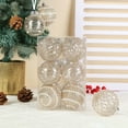 thumbnail image 1 of PET Christmas Ball Ornaments Set of 12 - Shatterproof Plastic Hanging Decorations in Rose Gold, White, Red, Silver, Beige, Blue for Tree Decor, 1 of 6