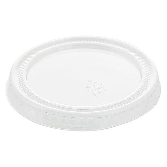PET Clear Portion Cup Lids, 1.5 to 2.5 Oz, Case of 2500