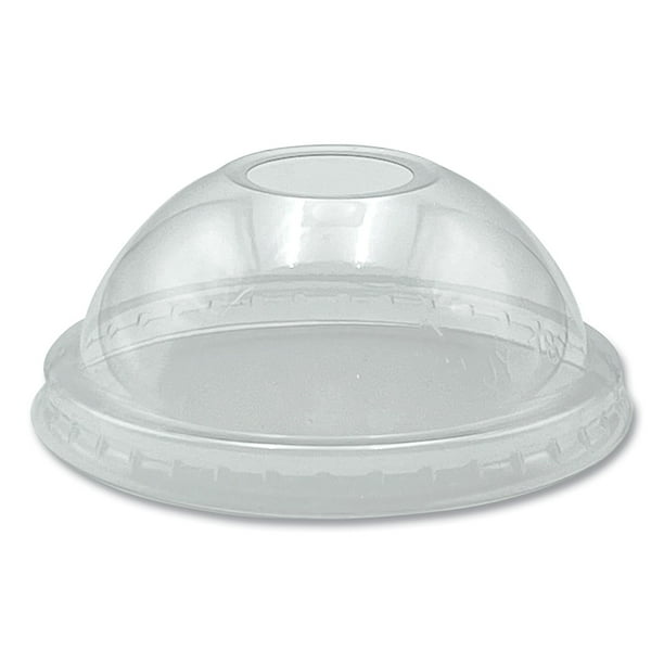 PET Cold Cup Dome Lids, Fits 9 oz to 10 oz PET Cups, Clear, 100/Pack PET Cold Cup Dome Lids, Fits 9 oz to 10 oz PET Cups, Clear, 100/Pack