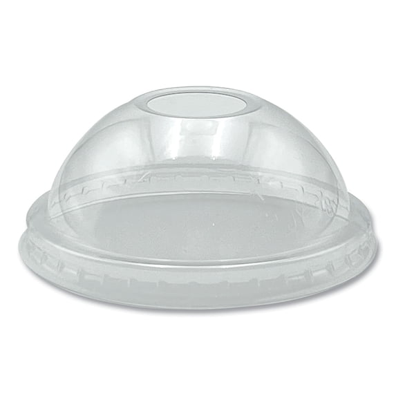 PET Cold Cup Dome Lids, Fits 9 oz to 10 oz PET Cups, Clear, 100/Pack | Bundle of 2 Packs