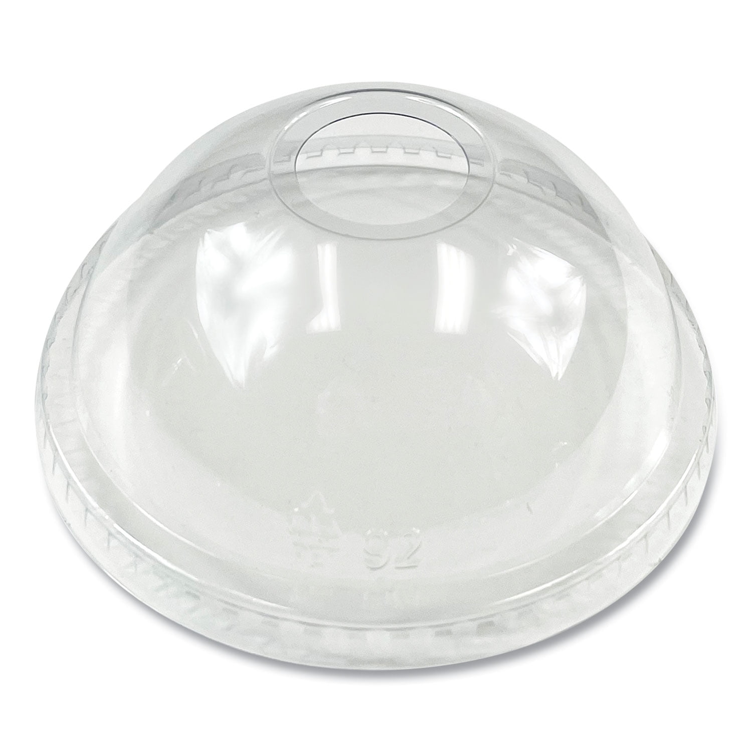 PET Cold Cup Dome Lids, Fits 9 oz to 12 oz PET Cups, Clear, 100/Pack PET Cold Cup Dome Lids, Fits 9 oz to 12 oz PET Cups, Clear, 100/Pack