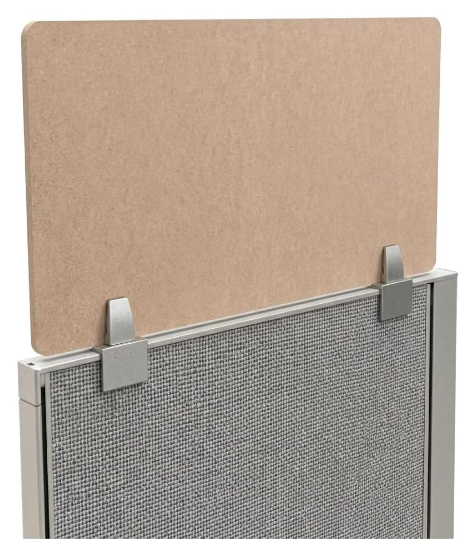 Partision Desk PET Cubicle Mounted Privacy Panel 24x42 Inch Sand Acoustic Office ...