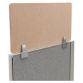 Partision Desk PET Cubicle Privacy Panel 24 x 72 Inch Sand Acoustic Office Desk ...