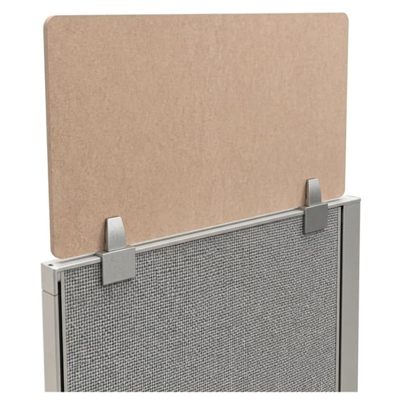 PET Cubicle Privacy Panel 24 x 72 Inch Sand Acoustic Office Desk ...