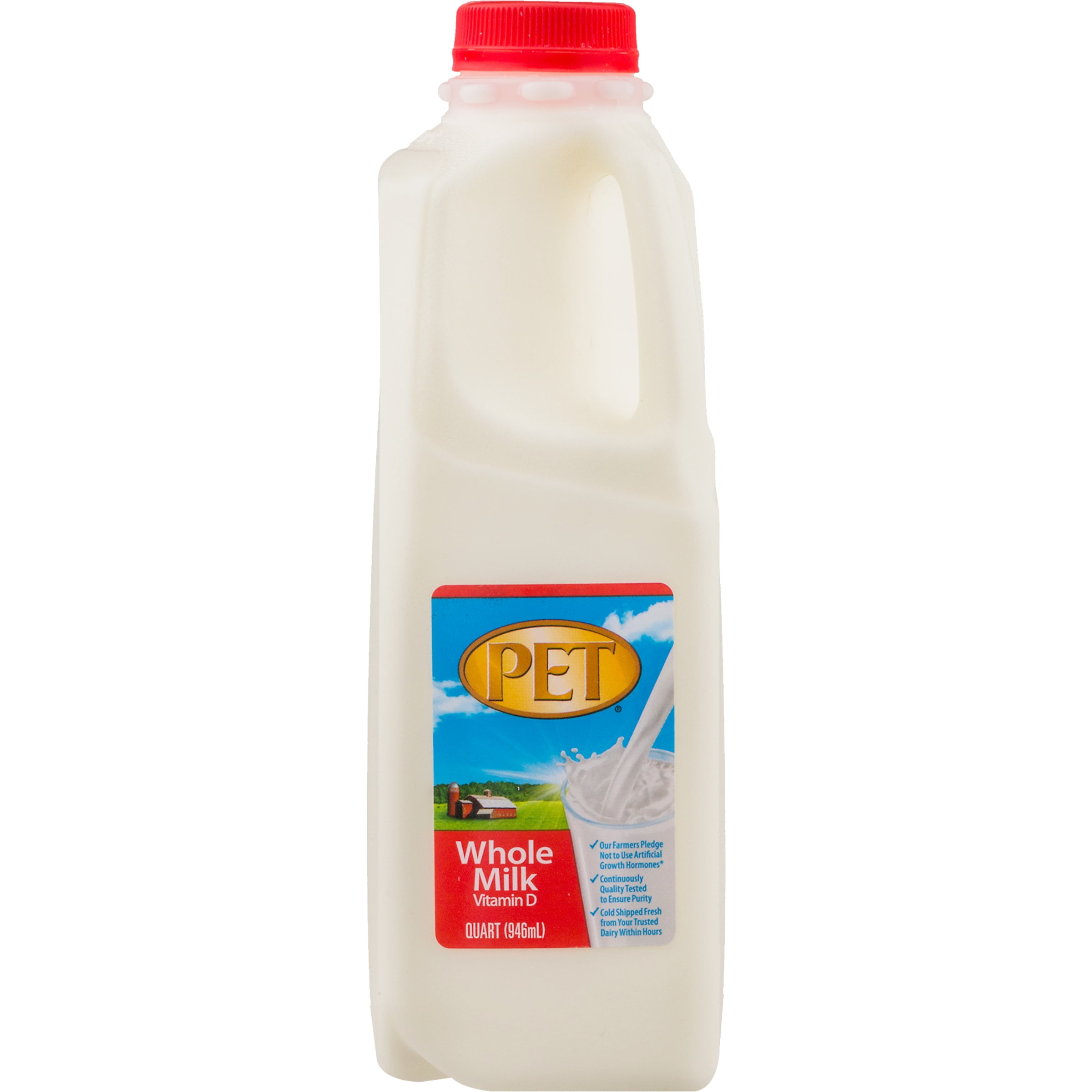 PET Dairy Whole Milk with Vitamin D Whole Milk Quart 1 Jug