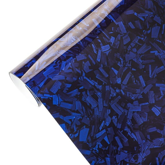 PET Forged Carbon Fiber Vinyl Wrap, Interior Exterior Car Wrap Sticker, Self-Adhesive Film for Dashboard, Rearview Mirror and Full Car Body Decoration