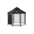 thumbnail image 1 of PET GAZEBO INDOOR AND OUTDOOR OCTAGONAL DOG KENNEL WITH POLYESTER COVER AND SIDE SUNSHADE, 5.5FT, 1 of 10