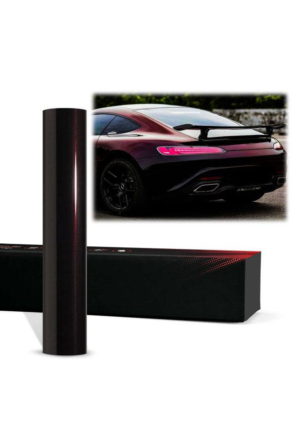 PET Galaxy Dust Gloss Black Cherry Chameleon Metallic Color Shift Color Change Vinyl Wrap Auto Car Sticker Decal Film Sheet Bubble Free Air Release Technology