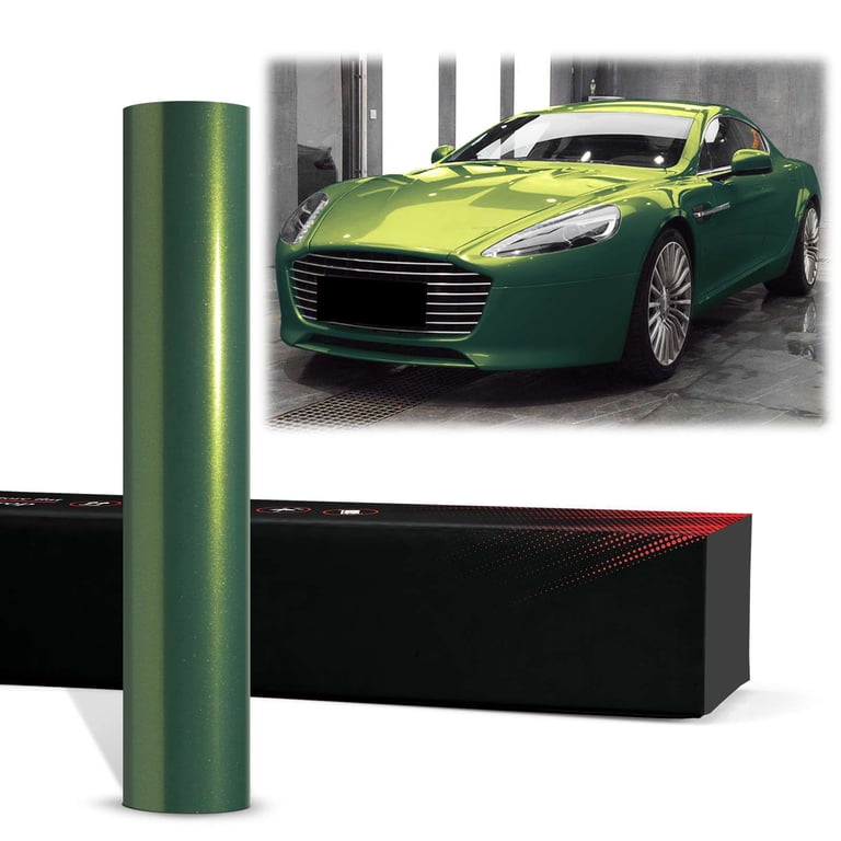 Car Sticker Film 1.6FT X 5FT Cyber Yellow Vinyl Wrap - Super Gloss ...