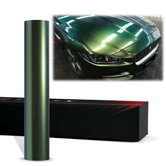 PET Galaxy Dust Gloss Spring Green Chameleon Metallic Color Shift Color Change Vinyl Wrap Auto Car Sticker Decal Film Sheet Bubble Free Air Release Technology