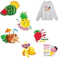 thumbnail image 1 of PET Heat Transfer Film Logo Stickers Set for DIY T-Shirt Bags Hats Jackets Mixed Patterns 206~261x206~290mm 6pcs/set, 1 of 7
