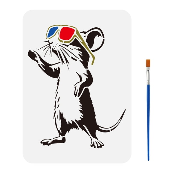 PET Hollow Out Drawing Painting Stencils for DIY Scrapbook Photo Album Mouse 297x210mm DIY