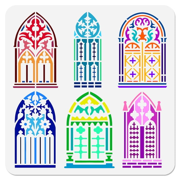PET Hollow Out Drawing Painting Stencils for DIY Scrapbook Photo Album Window 300x300mm diy