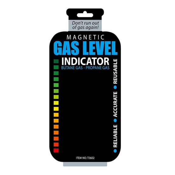 PET+LCD+Soft Magnet Propane Butane LPG Fuel Gas Tank Level Magnetic Gauge That Changes Color Based on Temperature and Pressure for Gas Residue Reminder