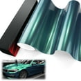 thumbnail image 1 of PET Liner Vinyl Super Gloss Metallic Peacock Green Automotive Wrap Car Vehicle Bubble Free Air Release, 1 of 8