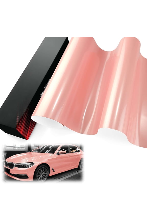PET Liner Vinyl Super Gloss Pearlescent Sakura Pink Automotive Wrap Car Vehicle Bubble Free Air Release
