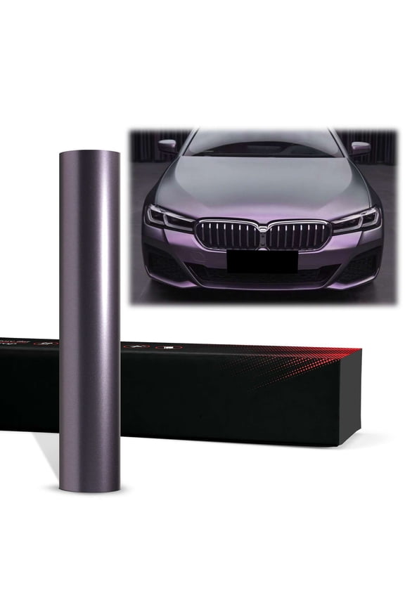 PET Matte Metallic Carpi Gray Purple Vinyl Wrap Auto Car Sticker Decal Film Sheet Bubble Free Air Release Technology
