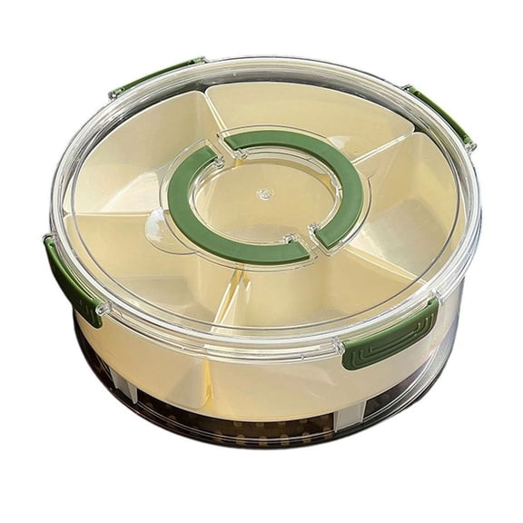 Stackable Fruit Storage Box Ice Compartment Ice Layer Container Portable Camping Kitchenwares