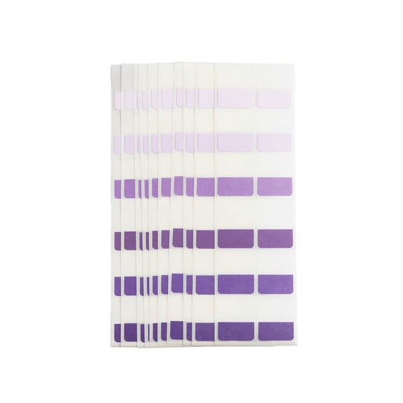 PET Page Markers, Colorful Sticky Index Tabs and Transparent Annotation Flags for Book Marking and Document Organizing (120 Sheets), Purple