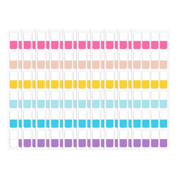 PET Page Markers, Colorful Sticky Index Tabs and Transparent Annotation Flags for Book Marking and Document Organizing (240 Sheets)