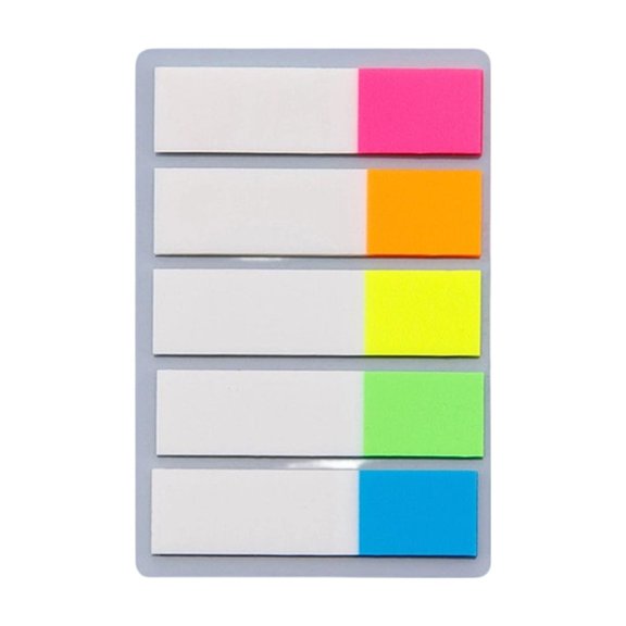 PET Pastel Sticky Notes and Page Markers, Macaron Waterproof Translucent Index Tabs for Notebooks and Textbooks, Aesthetic Stationery Supplies, C