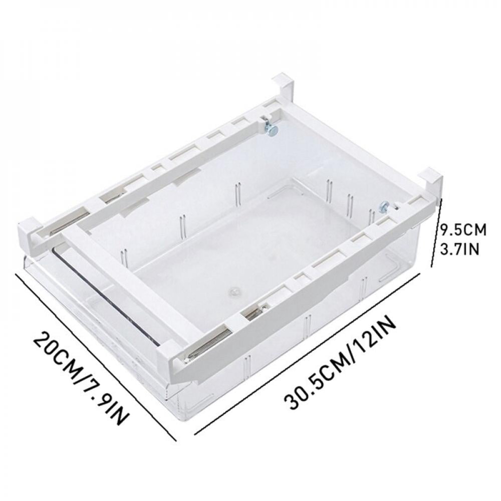 PET Refrigerator Drawer Storage Box Non-grid 4-8 Grid Separate Food Vegetable Fruit Fresh Containers Rectangular Box Organizer
